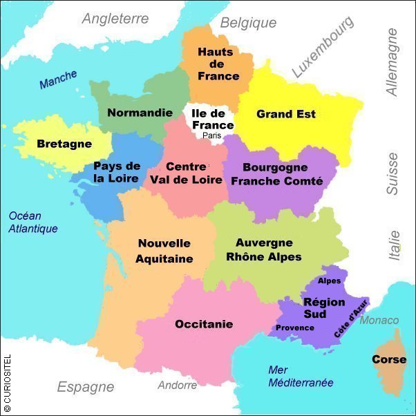 Carte de France, Carte de france des rigons,