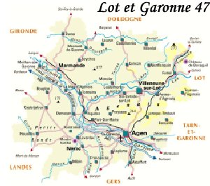 Lot et Garonne, Aquitaine, Cartes des dpartements de France, Carte de France,  itinraire, shopping art, shopping antiquits, shopping art antiques, art shopping, antiques shopping, art antiques shopping in France, map, maps,