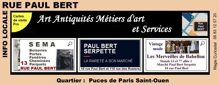 art arts anquits rue Paul Bert Saint Ouen